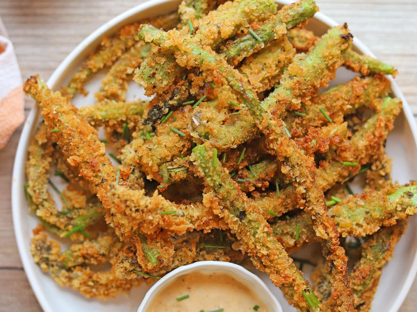 Air Fryer Crispy Asparagus Bites