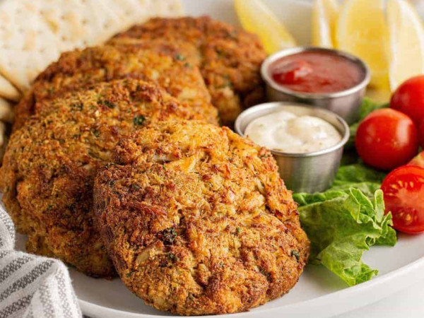 Crispy Cajun Crab Cakes from the Air Fryer