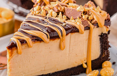 No-Fuss Chocolate Peanut Butter Cheesecake Dessert