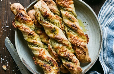 Savory Parmesan Herb Breadsticks
