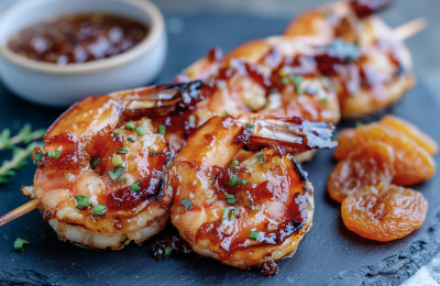 Sweet Apricot Shrimp Dish