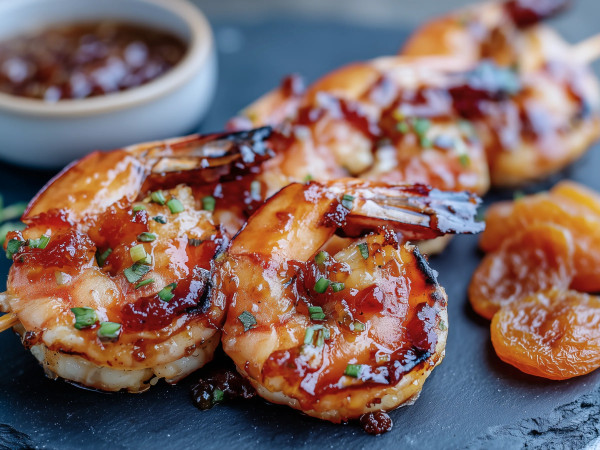 Sweet Apricot Shrimp Dish