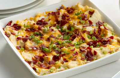 Onion, Potato, and Turkey Casserole