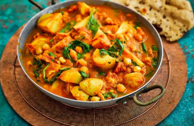 Potato and Chickpea Curry Stew