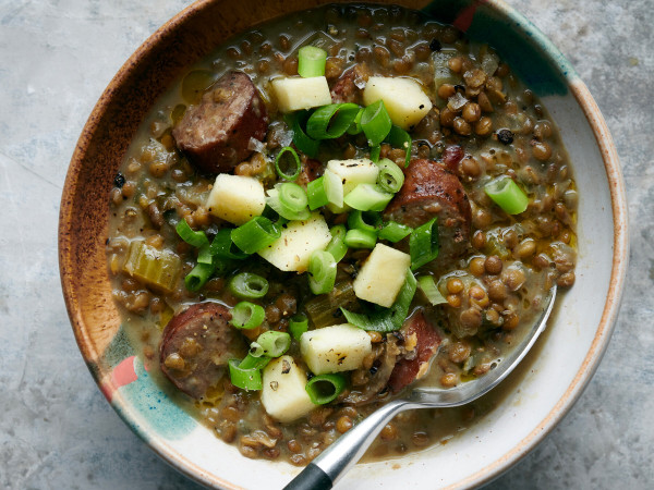 Kris' Flavorful Lentil and Sausage Soup