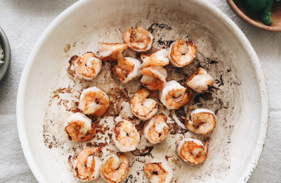 Saffron-Infused Creamy Shrimp with Gnocchi and Onions