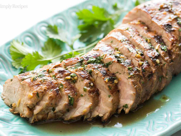 Pork Medallions in a Ginger-Apple Marinade