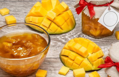 Roasted Pear and Mango Relish