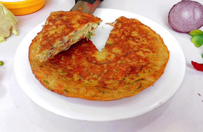Dish of cabbage and eggs