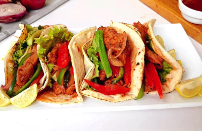 Chicken fajita tacos for a tasty meal