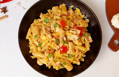Chicken and Vegetable Pasta Stir-Fry