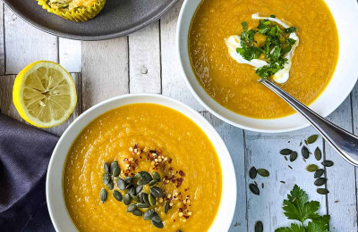 Hearty Soup of Carrots, Cumin, and Parsley