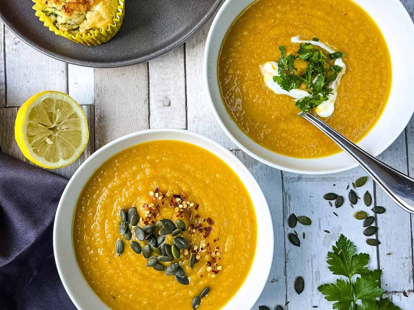 Hearty Soup of Carrots, Cumin, and Parsley