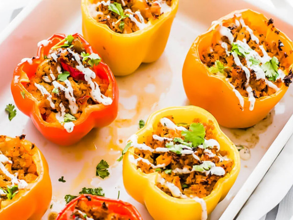 Low Carb Southwestern-Inspired Stuffed Peppers