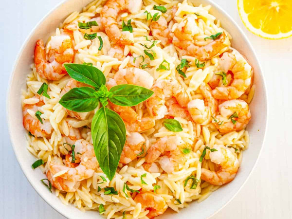 Instant Pot® Orzo with Shrimp Scampi Flavor