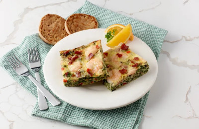 Make-ahead Shrimp and Cheese Breakfast Bake