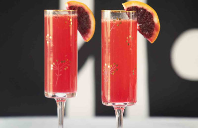 Sparkling Blood Orange Mimosa