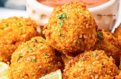Air Fried Crispy Ranch Mac and Cheese Balls