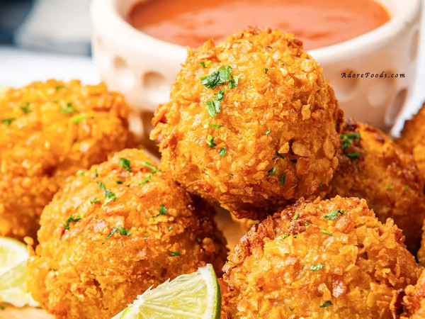 Air Fried Crispy Ranch Mac and Cheese Balls