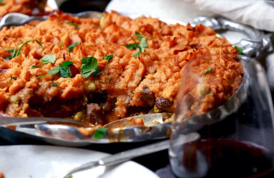 Sweet Potato Topped Venison Shepherd's Pie