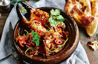 Crabs in Singaporean Chili Sauce