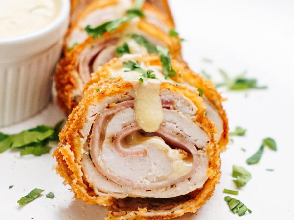 Chicken Cordon Bleu on Bread