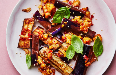 Stir-Fried Tofu with Chinese Eggplant and Thai Basil