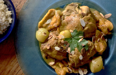 Tagine Featuring Pears and Dried Fruits
