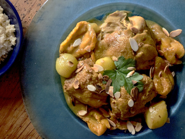 Tagine Featuring Pears and Dried Fruits