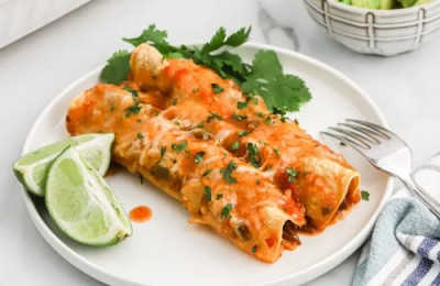 Slow-Cooked Beef Enchiladas with a Tequila Twist