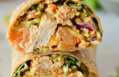 Chicken and Bacon Lettuce Wraps with Avocado