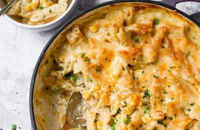 Tuna Stroganoff Pasta Bake