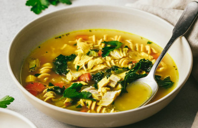 Chicken Soup with Vegetables and Fewer Carbs