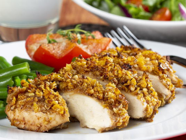 Honey Nut Crusted Chicken