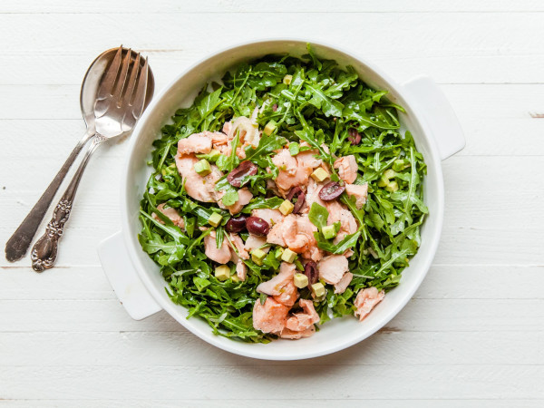 Salmon Salad with a Burst of Fruity Flavor