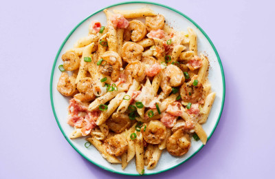 Pasta with Creamy Cajun Shrimp