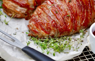 Bacon and Green Chile Bison Meatloaf