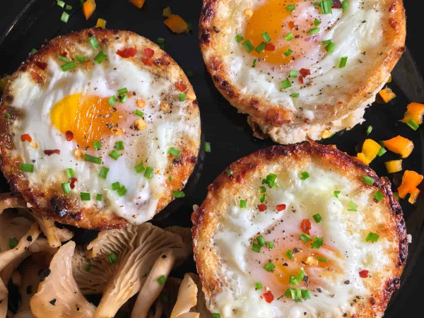 Light and Fluffy Souffle Egg Cups from the Air Fryer