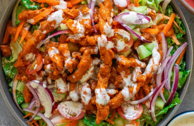 Mason Jar Buffalo Chicken Salad