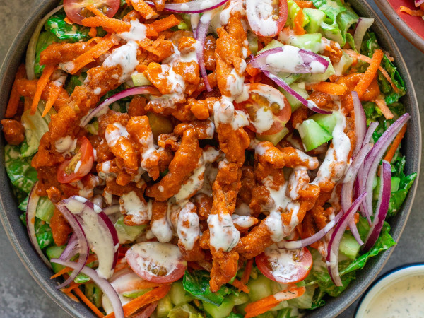 Mason Jar Buffalo Chicken Salad