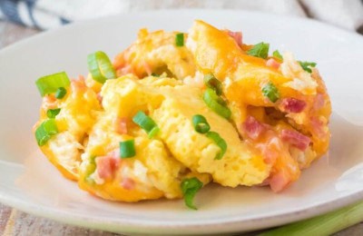 Hearty Egg Casserole in a Slow Cooker