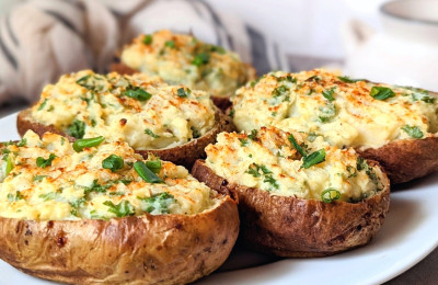 Twice-Stuffed Potatoes for Vegans