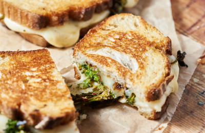 Toasted Broccoli and Cheese Sandwich