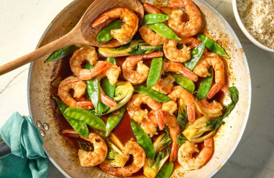Shrimp Stir-Fried with Lime and Butter