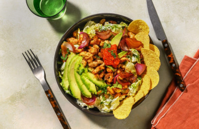 Tex-Mex Inspired Beef Bowl with Creamy Avocado Dressing