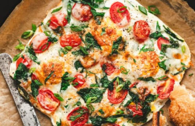 Air Fryer Frittata with Chile and Cheese