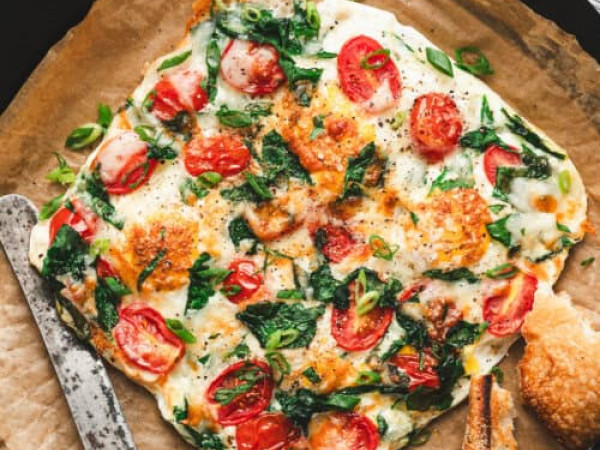Air Fryer Frittata with Chile and Cheese