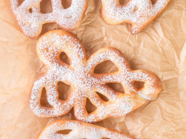 Air Fryer Funnel Cakes with Fewer Calories