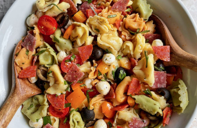 Tortellini Salad Featuring Gorgonzola and Prosciutto