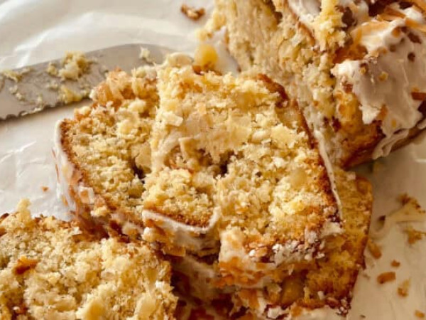 Hawaiian Style Coconut and Banana Loaf